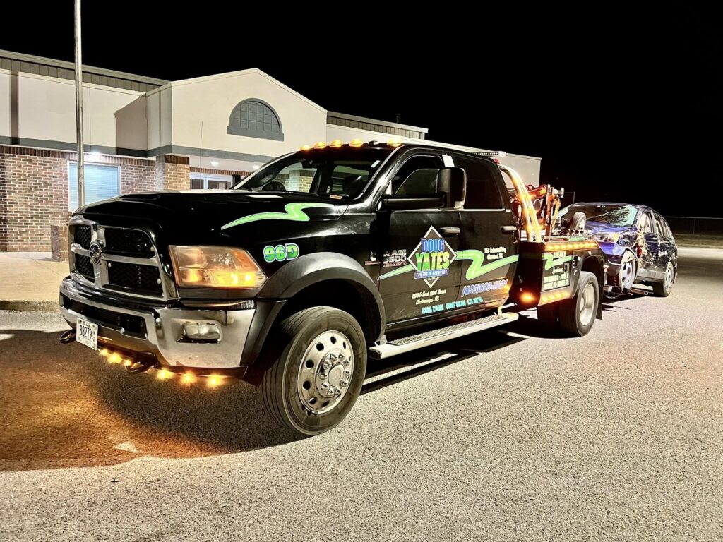 Yates Black Tow Truck | Doug Yates Towing and Recovery